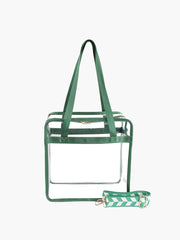 Women Transparent Clear Hobo Tote Handbag