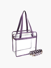 Women Transparent Clear Hobo Tote Handbag