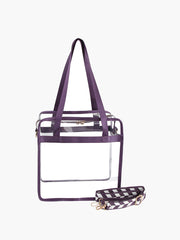 Women Transparent Clear Hobo Tote Handbag