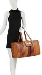 Women Crocodile Loe Travel Duffel Luggage