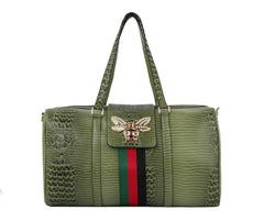 Women Crocodile Loe Travel Duffel Luggage