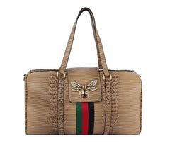 Women Crocodile Loe Travel Duffel Luggage