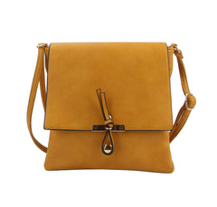 Stylish Crossbody Bag With Flap Over Snap For Women