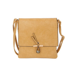 Crossbody Bag With Flap Over Snap For Women