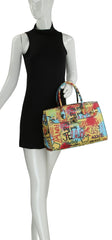 Graffiti Printed Satchel Shoulder Bag