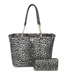 Women Travel Tote Gold Chain Shoulder Hobo