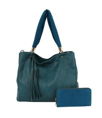 Large Ladies Hobo Purse Handbag with Wallet