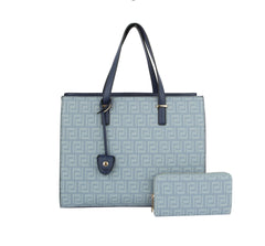 HF  Signature Print Hand Tote Set