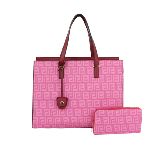 HF  Signature Print Hand Tote Set