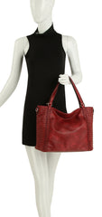 Soft Leather Tote Crossbody Hobo Bag