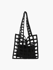 Woven Tote Handbag Set