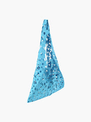 Woven Floral Shoulder Bag