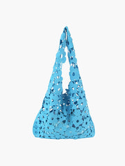 Woven Floral Shoulder Bag