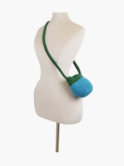 Petite Woven Two Toned Crosbody