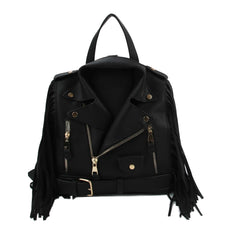 Fringe Motorcycle Jacket Backpack