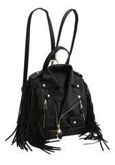 Fringe Motorcycle Jacket Backpack