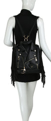 Fringe Motorcycle Jacket Backpack
