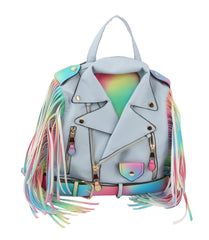 Fringe Motorcycle Jacket Backpack