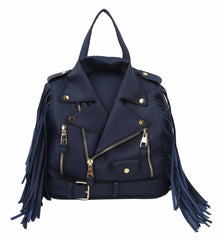 Fringe Motorcycle Jacket Backpack