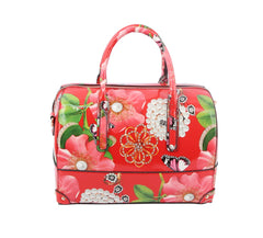 Floral Satchel Handbag for Women Purse
