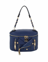 MINI ROUNDED LEATHER JACKET CROSSBODY