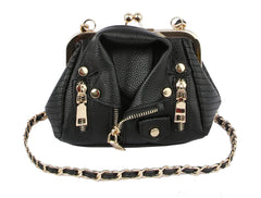 Women Motorcycle Biker Jacket Bag Clutch