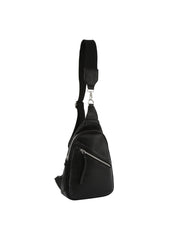 Diagnal Zip Front Pocket Sling Backpack
