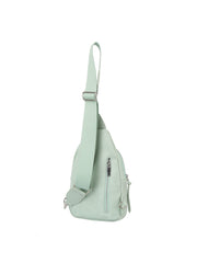 Diagnal Zip Front Pocket Sling Backpack