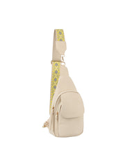 Flap Front Double Zip Sling Backpack