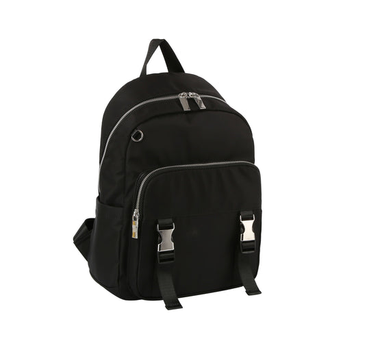Snap buckle pocket utility backpack