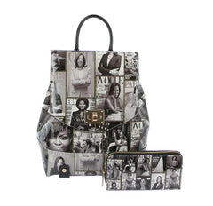 Glossy Magazine Backpack Travel Bag
