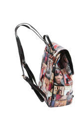 Glossy Magazine Clear Backpack Crossbody Purse
