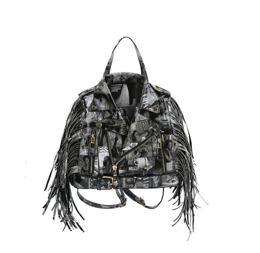 Glossy Magazine Clear Backpack Hobo Crossbody Purse