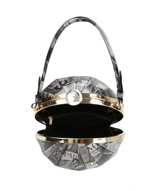 Glossy Magazine Tote Bag Hobo Crossbody Dome  Bag