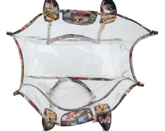 Glossy Magazine Clear Tote Bag Hobo Crossbody Purse