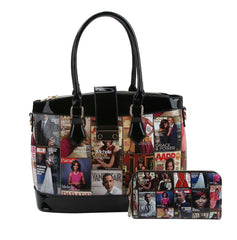 Glossy Magazine Satchel Bag Hobo Crossbody Shoulder Bag