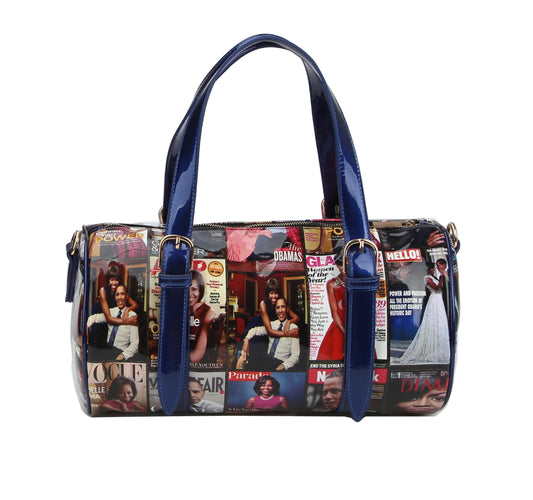 Glossy Magazine Duffel Travel Crossbody Shoulder Bag