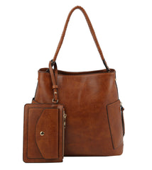 Shoulder Bags for Women Fashion Upgrade 3pcs Set Handbags Wallet Tote Bag Shoulder Bag with Top Handle