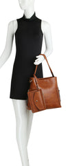 Shoulder Bags for Women Fashion Upgrade 3pcs Set Handbags Wallet Tote Bag Shoulder Bag with Top Handle