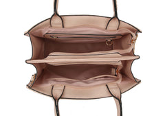 Fashion Double Compartment Quilted Satchel