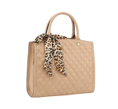 Fashion Double Compartment Quilted Satchel