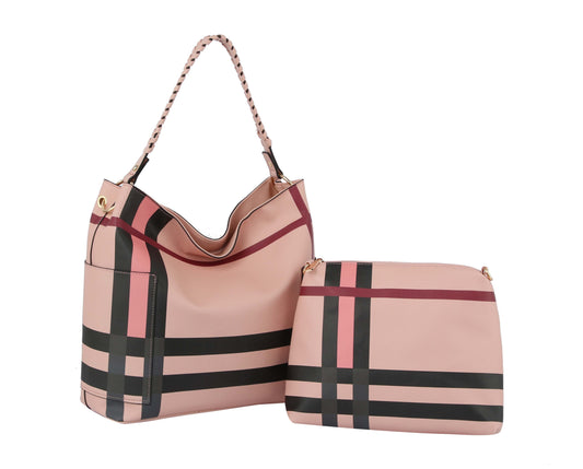 Fashion Shoulder Strap Hobo With Matching Pouch