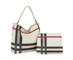 Fashion Shoulder Strap Hobo With Matching Pouch