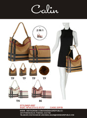 Fashion Shoulder Strap Hobo With Matching Pouch