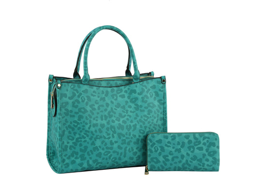 HF  Multi Compartment Leo Hand Tote Set    QFS-0066W
