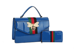 Fashion Shiny Bee Satchel with Wallet