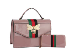 Fashion Shiny Bee Satchel with Wallet