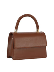 Braided Top Handle Mini Satchel