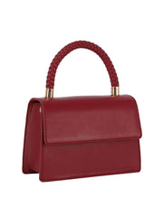 Braided Top Handle Mini Satchel