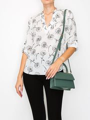 Braided Top Handle Mini Satchel